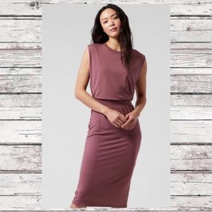 ATHLETA SANTORINI CINCH DRESS IN TAWNY ROSE NWOT